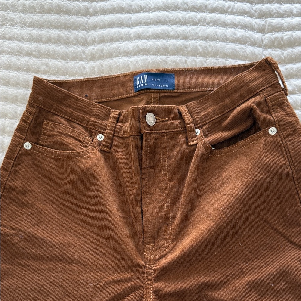GAP womens Tan Corduroy Trousers